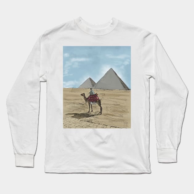 Cairo,Egypt Long Sleeve T-Shirt by GunnerStudios